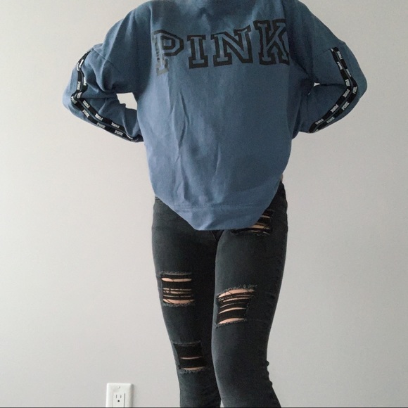Victoria Secret PINK blue sweater - Picture 2 of 2